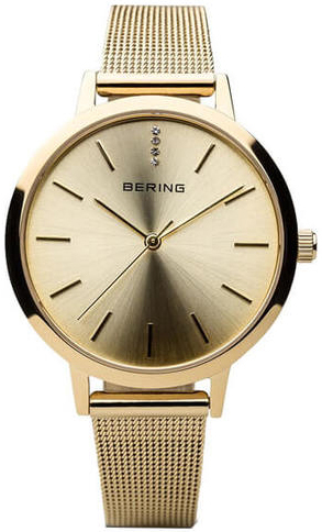 Bering Damklocka 13434-333 Classic Guld/Gulguldtonat st&aring;l &Oslash;34 mm