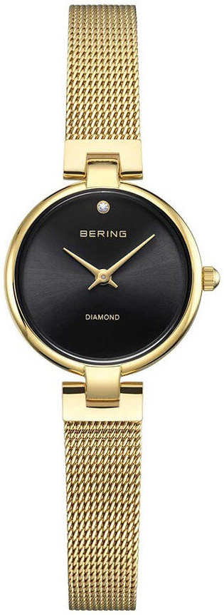 Bering Damklocka 17724-332 Classic Svart/Gulguldtonat stål Ø24 mm