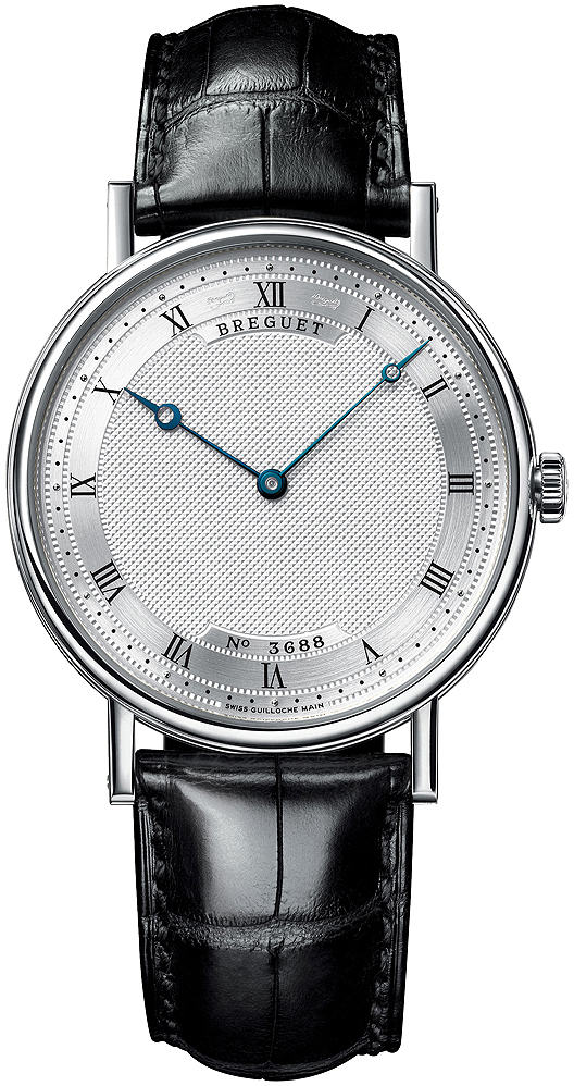 Breguet Herrklocka 5157BB-11-9V6 Classique Silverf&auml;rgad/L&auml;der &Oslash;38