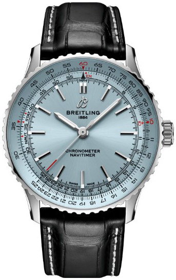 Breitling Herrklocka A17329171C1P1 Navitimer Blå/Läder Ø41 mm - Breitling