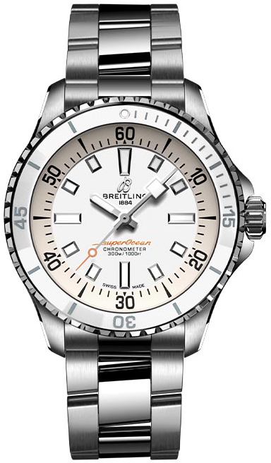 Breitling Damklocka A17377211A1A1 Superocean Automatic 36 Vit/Stål - Breitling