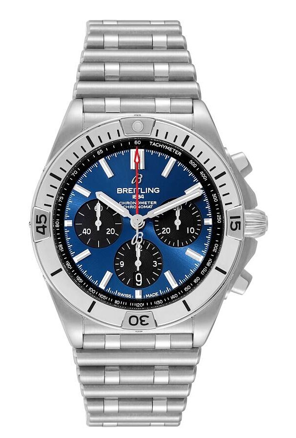 Breitling Herrklocka AB0134101C1A1 Chronomat B01 42 Blå/Stål Ø42 mm - Breitling