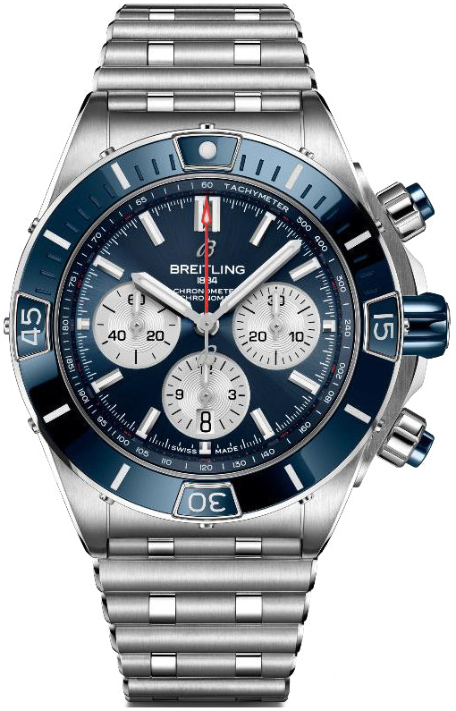 Breitling Herrklocka AB0136161C1A1 Super Chronomat B01 44 Blå/Stål - Breitling
