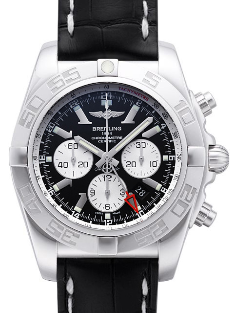 Breitling Chronomat GMT Herrklocka AB041012-BA69-760P-A20BA.1 Svart/Läder