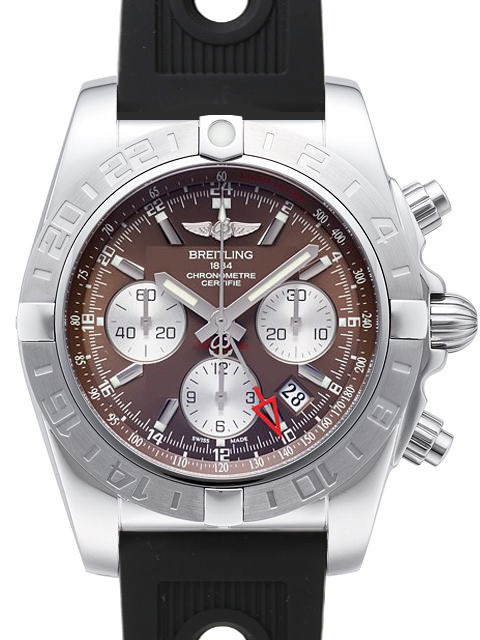 Breitling Chronomat 44 GMT Herrklocka AB042011-Q589-200S-A20D.2 Brun/Gummi - Breitling