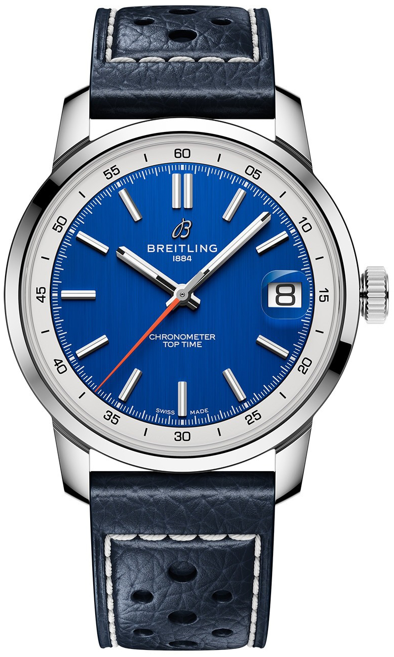 Breitling AB3113A71C1X1 Top Time B31 Blå/Läder Ø38 mm - Breitling