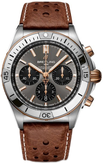 Breitling Herrklocka TB0134101M1X1 Chronomat B01 42 Grå/Läder Ø42 - Breitling