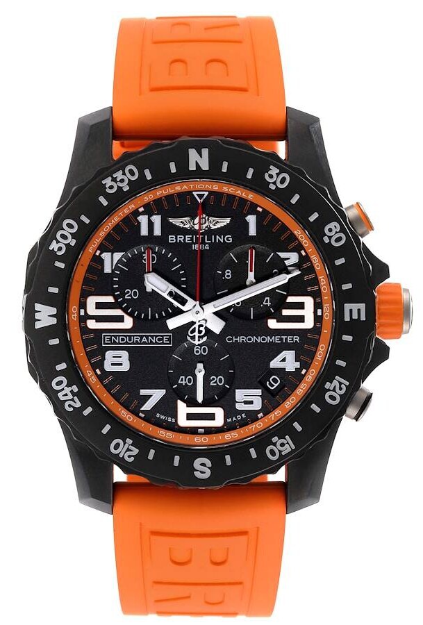 Breitling Herrklocka X82310A51B1S1 Professional Endurance Svart/Gummi