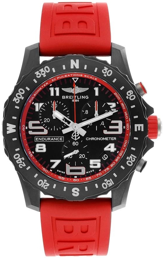 Breitling Herrklocka X82310D91B1S1 Professional Endurance Svart/Gummi - Breitling