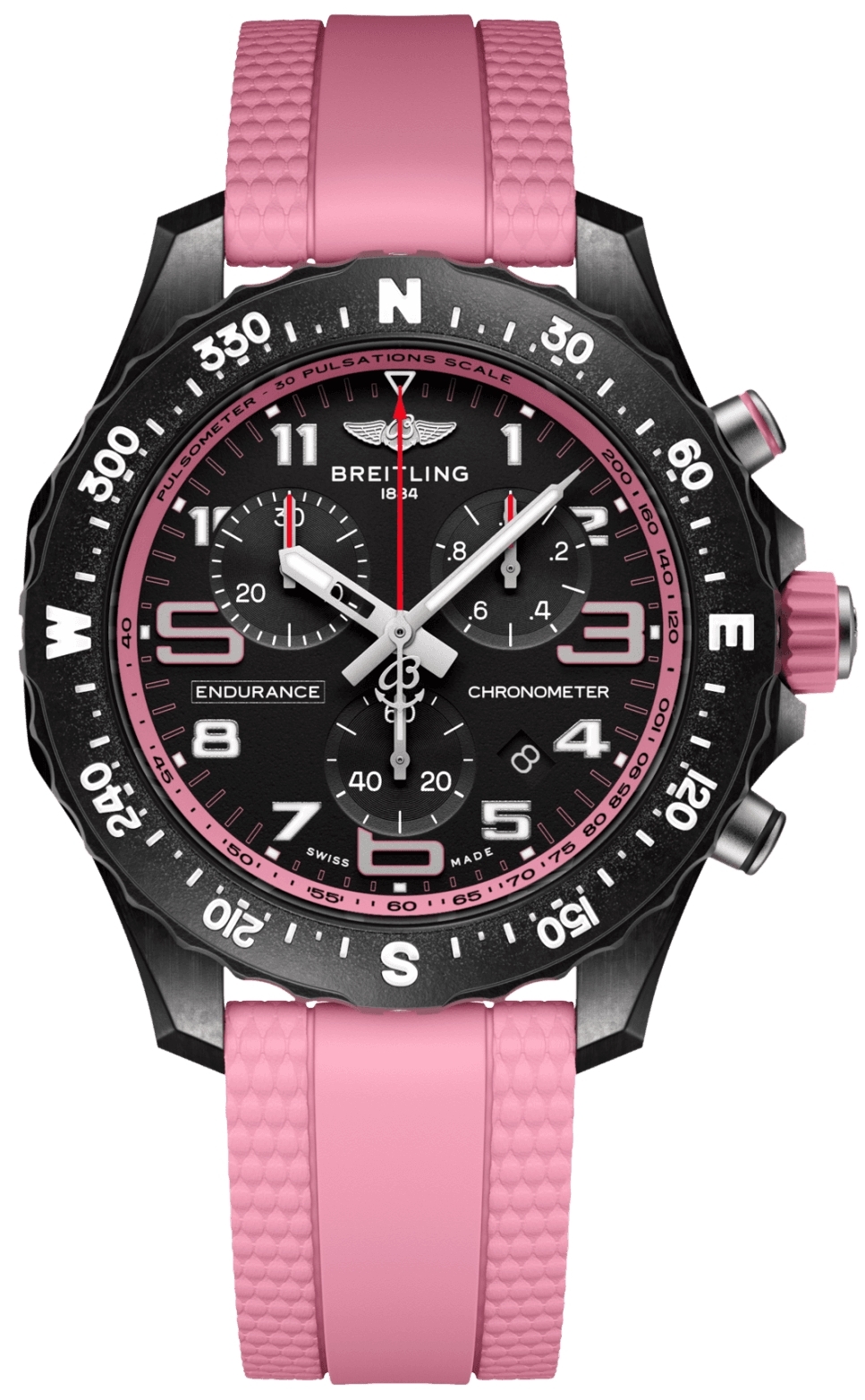 Breitling Herrklocka X83310D41B1S1 Professional Endurance Svart/Gummi - Breitling