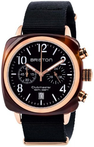 Briston 14140-PRA-T-1-NB Clubmaster Svart/Textil - Briston