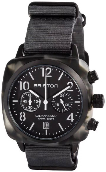 Briston 15140-PBAM-GT-3-NG Clubmaster Grå/Textil - Briston