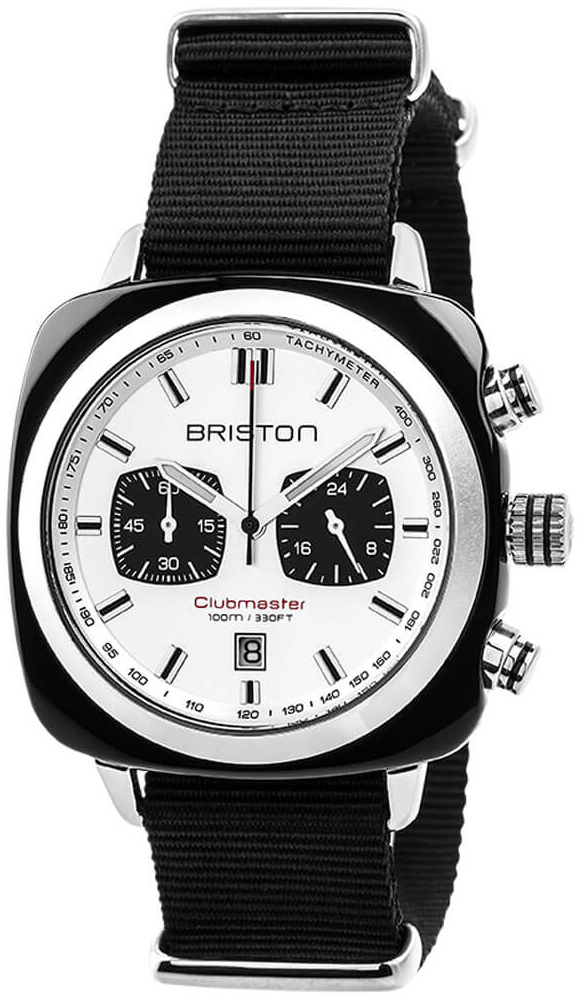 Briston 17142-SA-BS-2-NB Clubmaster Vit/Textil - Briston