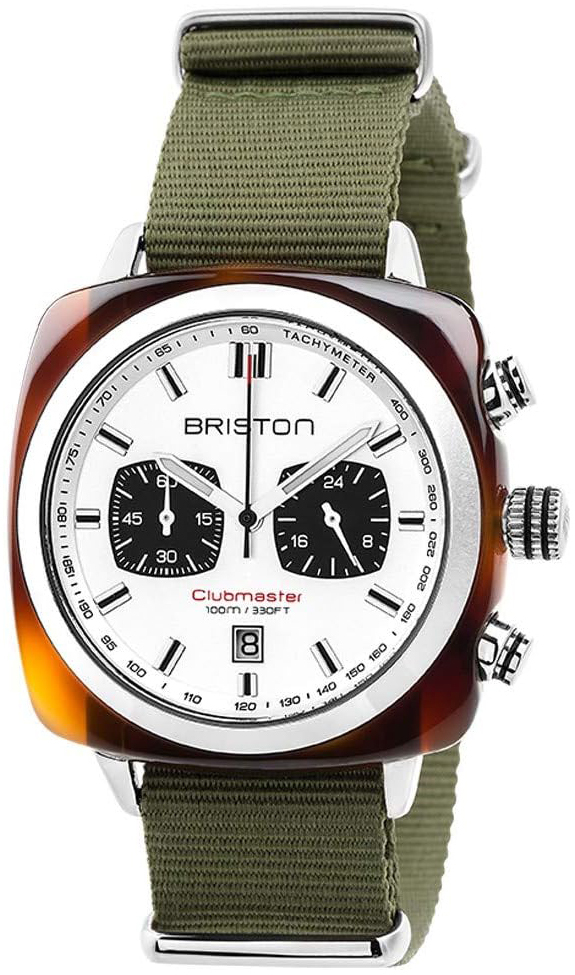 Briston Herrklocka 17142.SA.TS.2.NGA Sport Vit/Textil