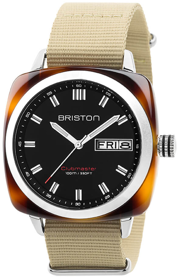 Briston Herrklocka 17342.SA.TS.1.NK Svart/Textil