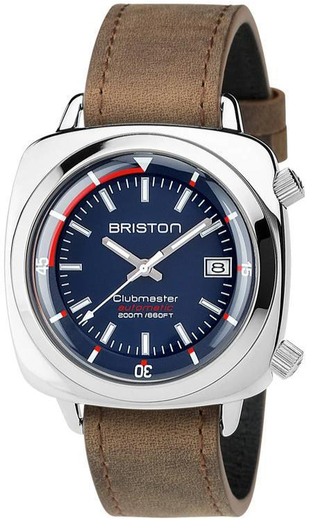 Briston Herrklocka 17642-PS-D-15-LVBR Clubmaster Blå/Läder - Briston