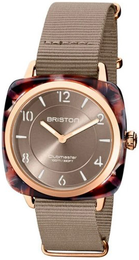 Briston Damklocka 21536-PRA-UBR-30-NT Clubmaster Brun/Textil - Briston