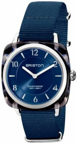Briston Damklocka 21536-SA-UB-33-NMB Clubmaster Blå/Textil - Briston