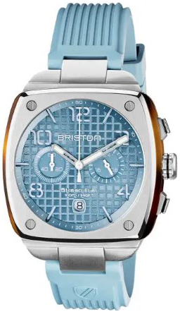 Briston Herrklocka 23142-S-T-25-RIB Streamliner Blå/Gummi - Briston