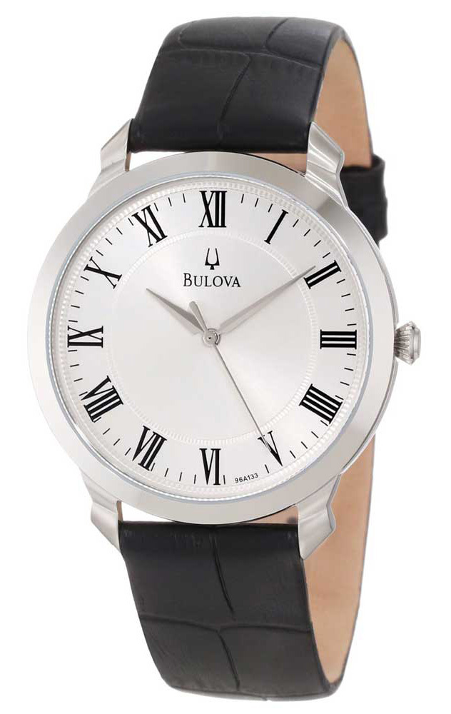 Bulova Dress Herrklocka 96A133 Silverfärgad/Läder Ø41 mm - Bulova