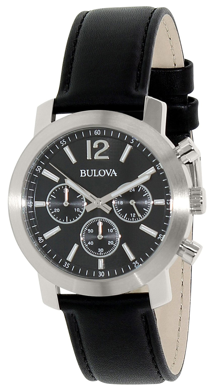 Bulova 99999 Herrklocka 96A159 Svart/Läder Ø40 mm - Bulova