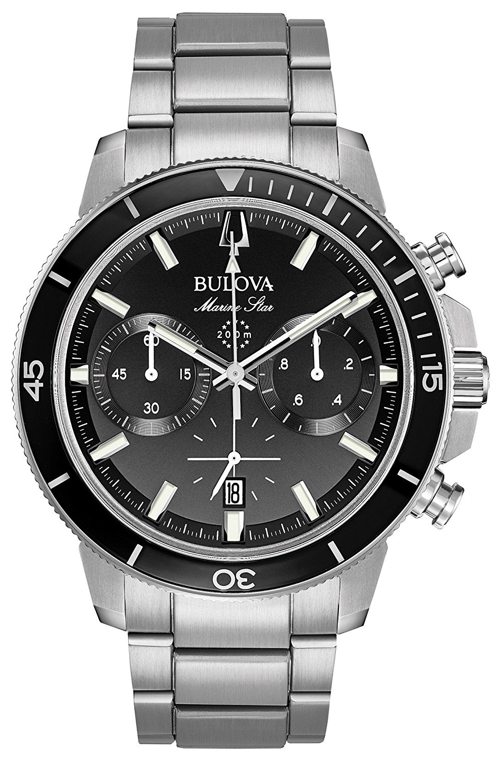 Bulova Herrklocka 96B272 Svart/Stål Ø45 mm - Bulova