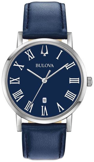 Bulova Dress Herrklocka 96B295 Blå/Läder Ø40 mm - Bulova