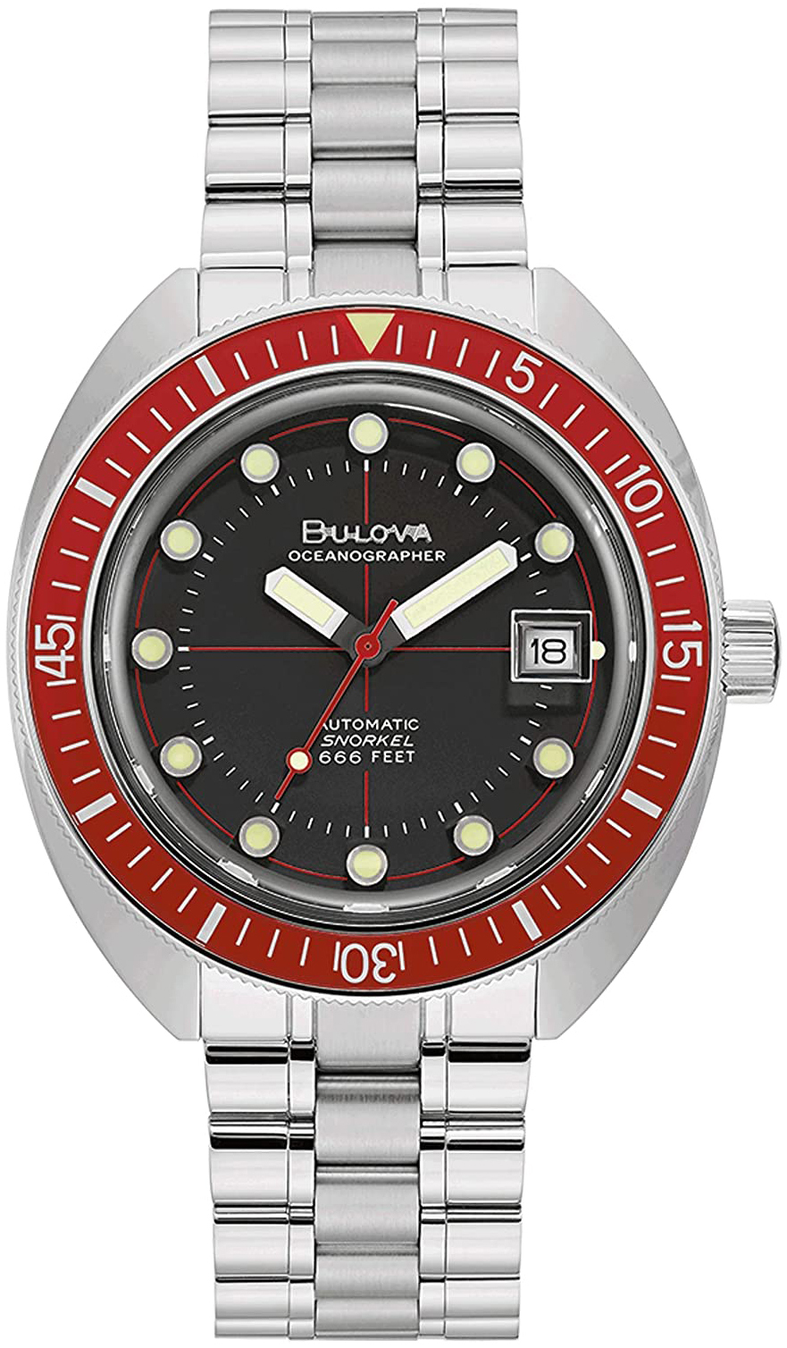 Bulova Herrklocka 96B343 Oceanographer Svart/Stål Ø44 mm - Bulova