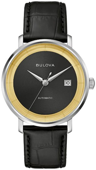 Bulova Herrklocka 96B406 Rat Pack Svart/Läder Ø40 mm - Bulova