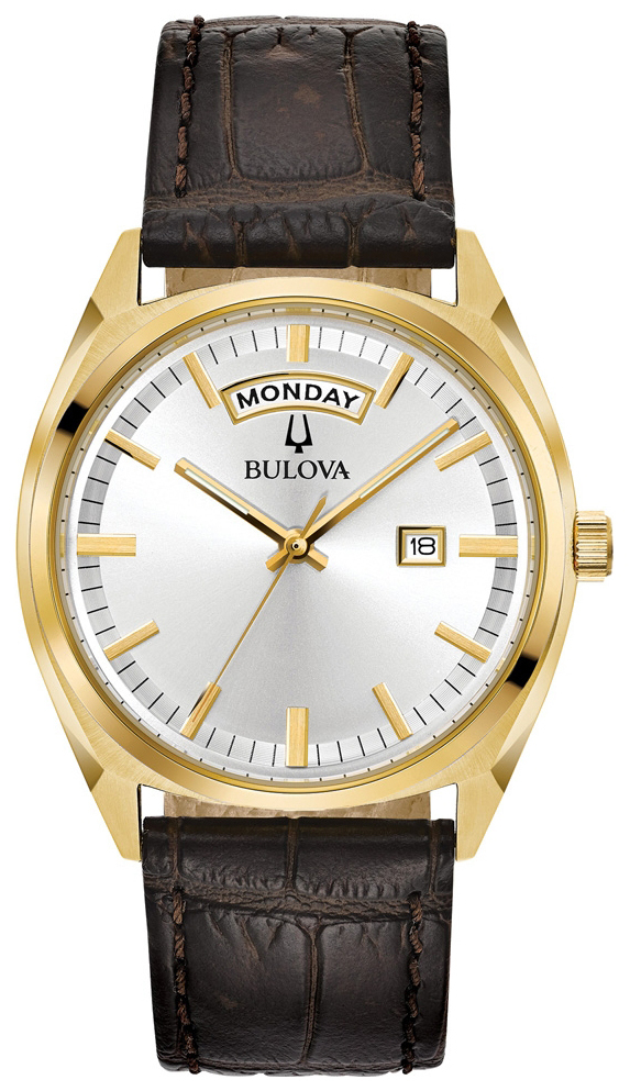 Bulova Herrklocka 97C106 Silverfärgad/Läder Ø39 mm - Bulova