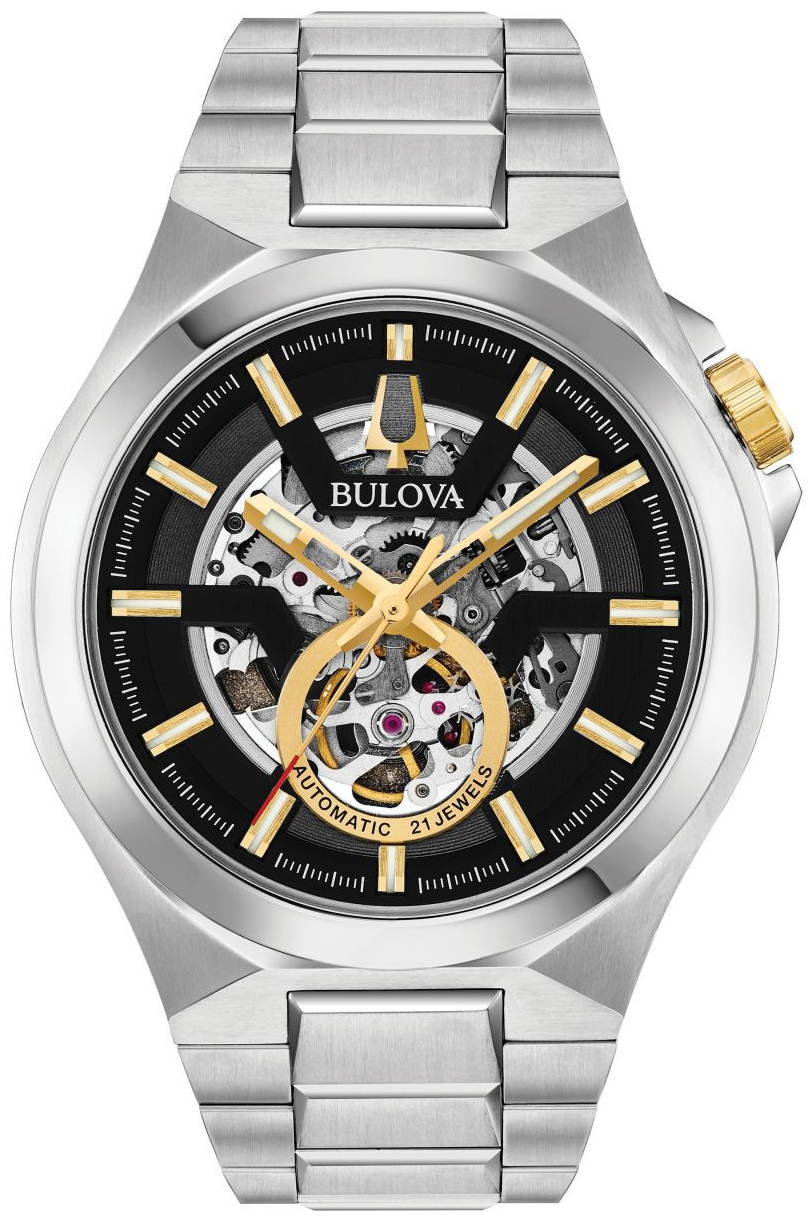 Bulova Herrklocka 98A224 Svart/Stål Ø46 mm - Bulova