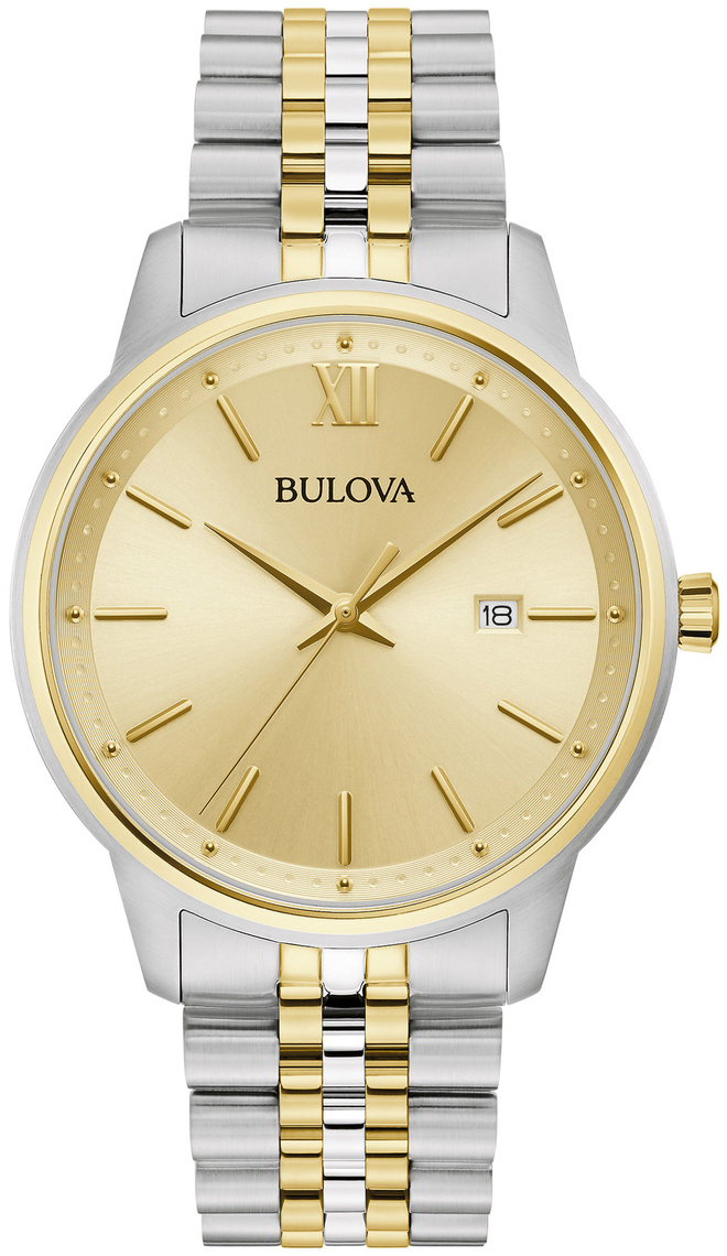 Bulova Damklocka 98B373 Classic Guld/Gulguldtonat stål Ø32 mm