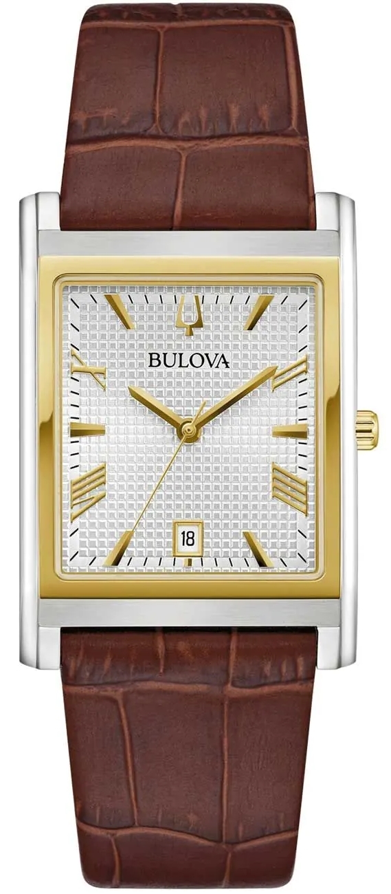 Bulova 98B430 Sutton Silverfärgad/Läder Ø29 mm - Bulova