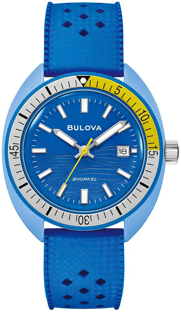 Bulova Herrklocka 98B445 Snorkel Blå/Gummi Ø41 mm - Bulova