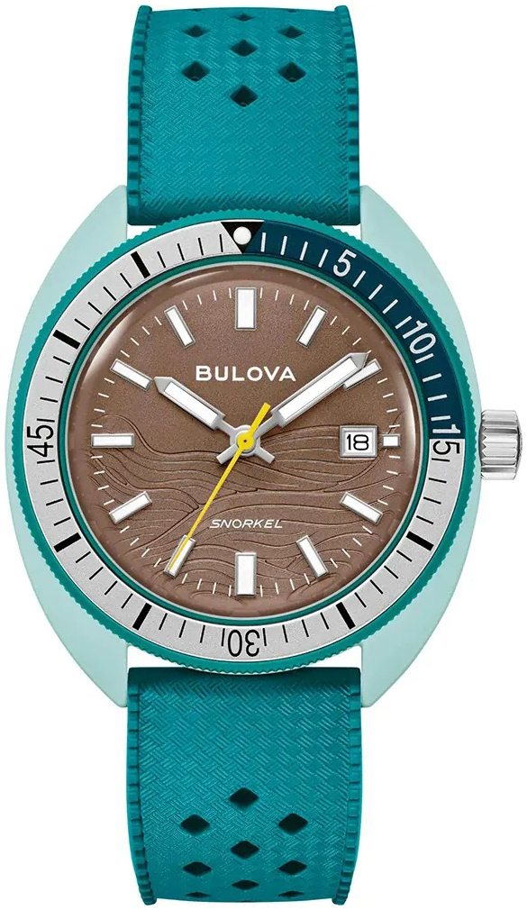 Bulova Herrklocka 98B446 Snorkel Brun/Gummi Ø41 mm - Bulova