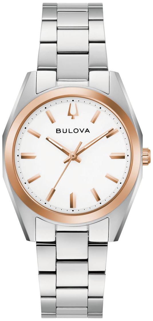 Bulova Damklocka 98L337 Surveyor Vit/St&aring;l &Oslash;31 mm
