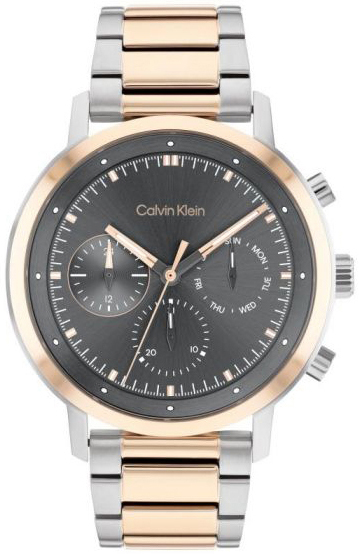 Calvin Klein CK Herrklocka 25200064 Gauge Grå/Roséguldstonat stål - Calvin Klein CK