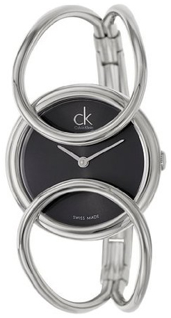 Calvin Klein Inclined Damklocka K4C2S111 Svart/Stål Ø30 mm