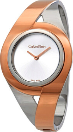 Calvin Klein 99999 Damklocka K8E2M1Z6 Silverfärgad/Roséguldstonat stål - Calvin Klein