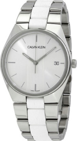 Calvin Klein CK Herrklocka K9E211K6 Silverfärgad/Gummi Ø40 mm - Calvin Klein CK