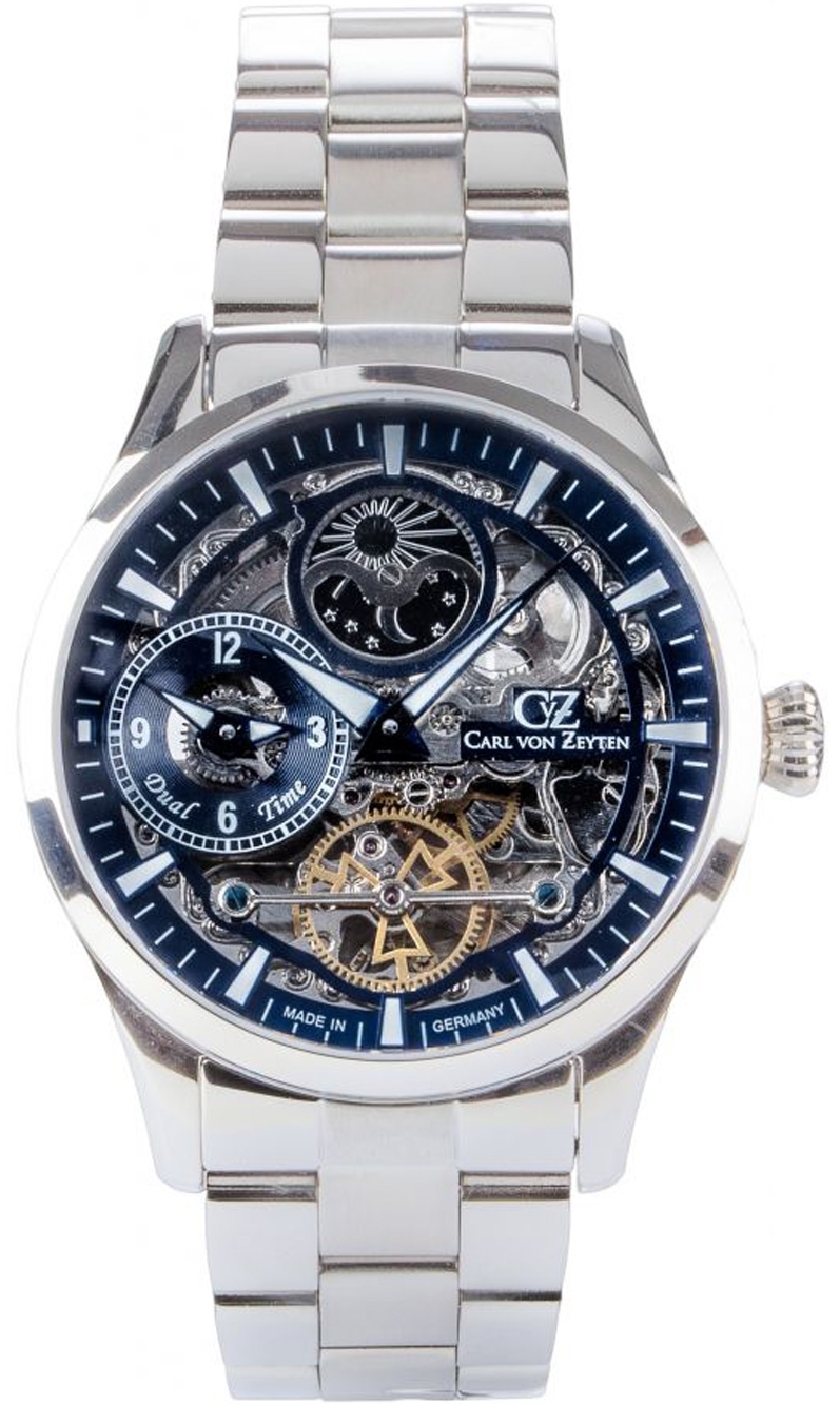 Carl von Zeyten Herrklocka CVZ0063BLMS Freiburg Blå/Stål Ø44 mm