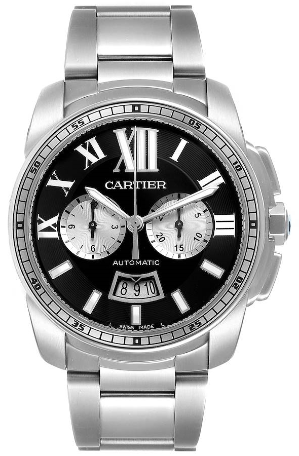 Cartier Calibre de Cartier Herrklocka W7100061 Svart/Stål Ø42 mm - Cartier