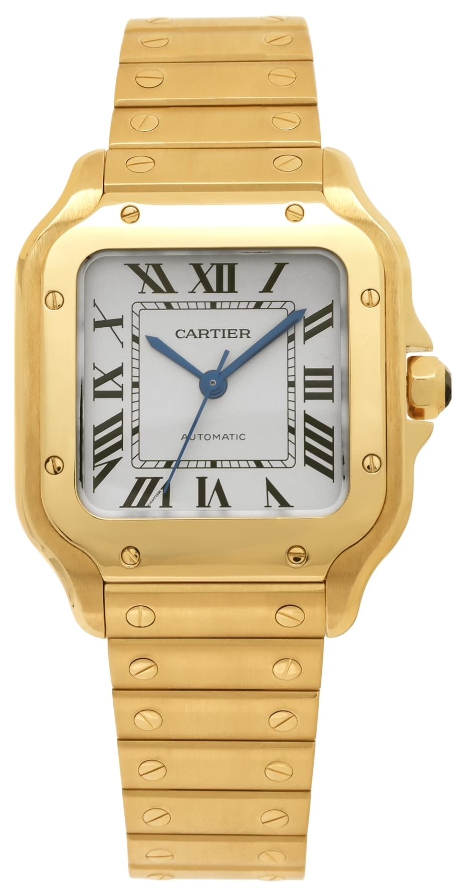 Cartier Herrklocka WGSA0030 Santos De Silverfärgad/18 karat gult guld - Cartier