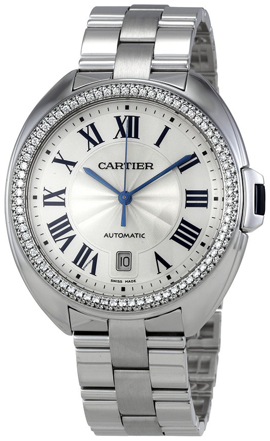 Cartier Cle De Cartier Damklocka WJCL0008 Silverfärgad/18 karat vitt guld