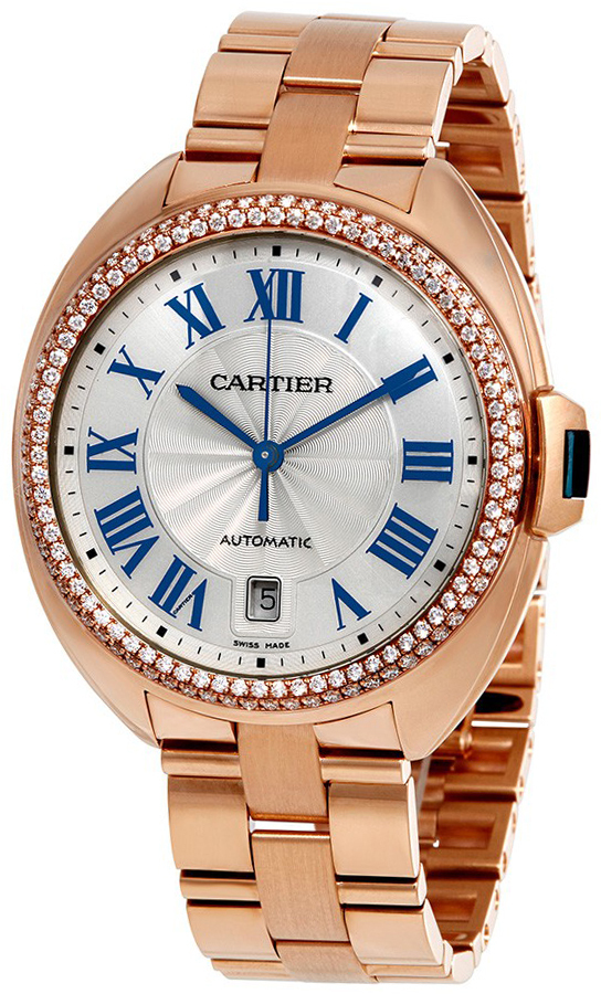 Cartier Cle De Cartier Damklocka WJCL0009 Silverfärgad/18 karat roséguld - Cartier