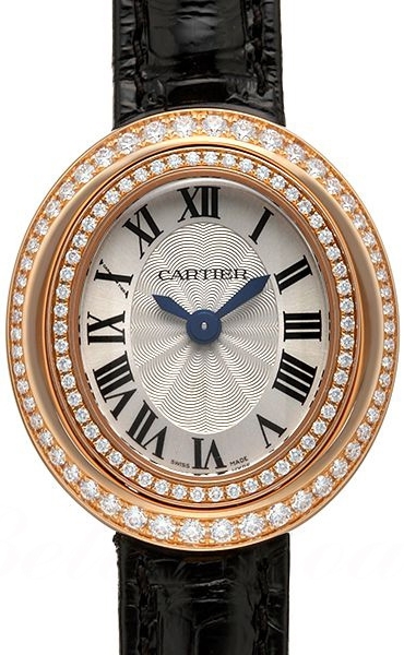 Cartier Hypnose Damklocka WJHY0003 Silverfärgad/Läder Ø26.2 mm - Cartier