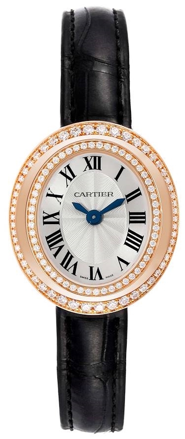 Cartier Hypnose Damklocka WJHY0006 Silverfärgad/Läder Ø33.3 mm - Cartier
