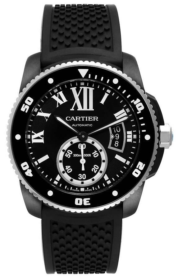 Cartier Calibre De Cartier Herrklocka WSCA0006 Svart/Gummi Ø42 mm