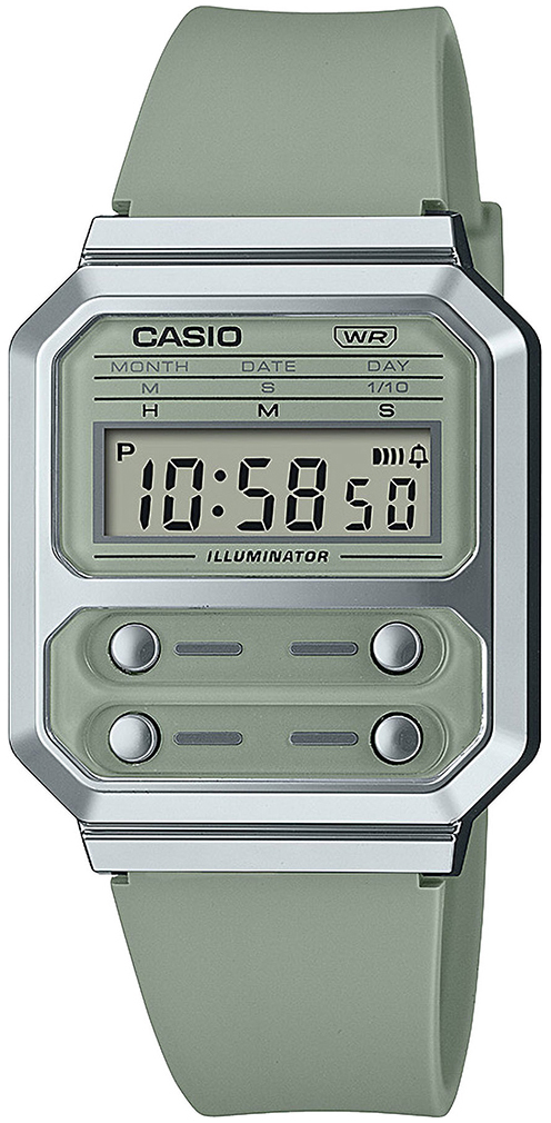 Casio A100WEF-3AEF Vintage LCD/Gummi - Casio