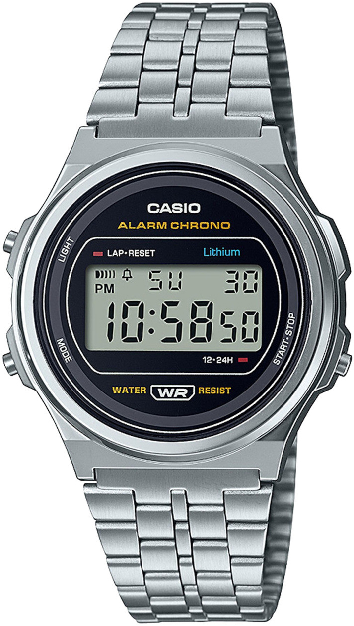 Casio A171WE-1AEF Vintage LCD/Stål Ø36.6 mm - Casio